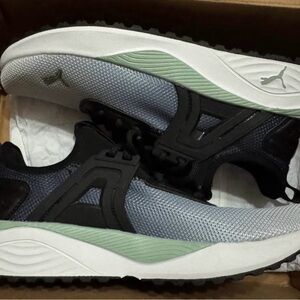 Puma Feather Gray and Black Sneakers